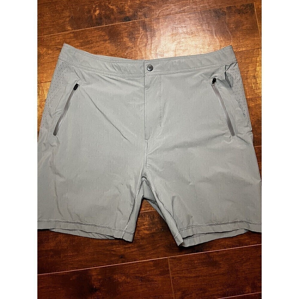 Mack Weldon Shorts Mens Gray XXL Way Active Perforated Performance Stretch